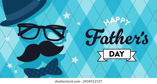 Vector illustration for Father's Day. For banners and posters.