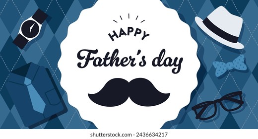 Vector illustration for Father's Day. For banners and posters.