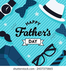 Vector illustration for Father's Day. For banners and posters.