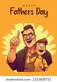 Vector Illustration of Father's Day Celebration