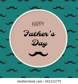 Vector illustration of Father's Day. Greeting card