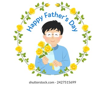 Vector illustration of father's day icon