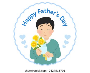 Vector illustration of father's day icon