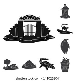Vector illustration of fauna and entertainment logo. Collection of fauna and park stock vector illustration.