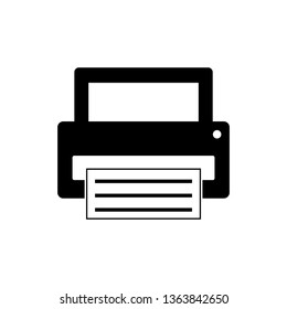 Vector illustration of the fax or printer icon