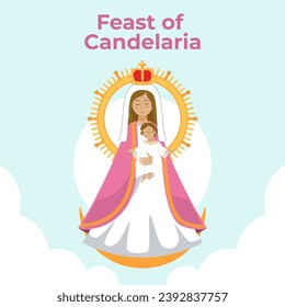 Vector illustration Feast of Candelaria. Vector eps 10