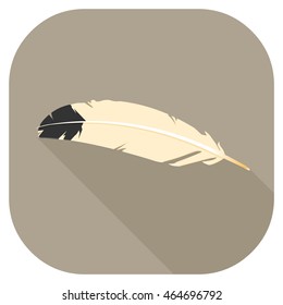 Vector illustration of a feather Quill.
