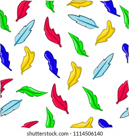 vector illustration of feathers pattern