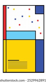 The vector illustration features a minimalist design style, perfect for promoting a modern summer event.