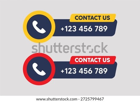 Vector illustration featuring two modern, stylized 