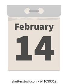 Vector illustration, February 14