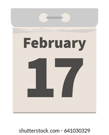Vector illustration, February 17