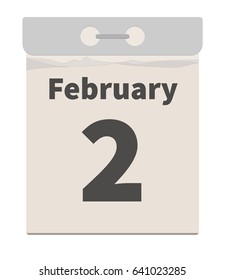 Vector illustration, February 2