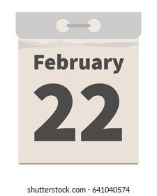 Vector illustration, February 22