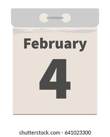 Vector illustration, February 4