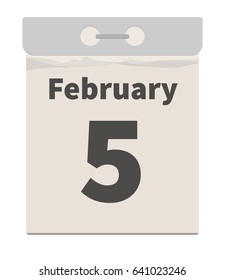 Vector illustration, February 5
