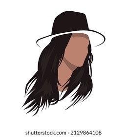 Vector illustration of female hat fashion