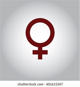Icono de alta calidad femenina en Maroon
