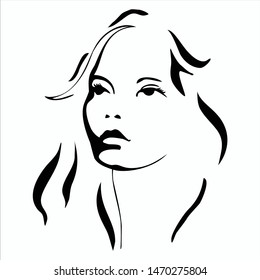 vector illustration of female icon, EPS 10