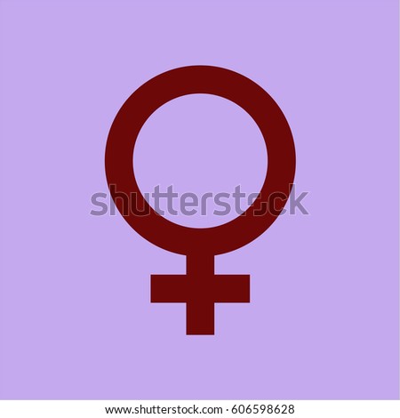 vector illustration of Female vector icon or symbol

