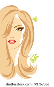 Vector illustration of the female person