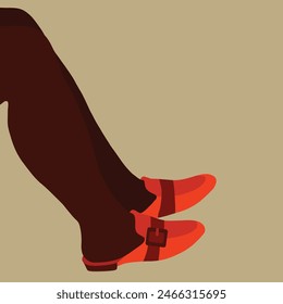 Vector illustration of female shoes