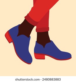Vector illustration of female shoes