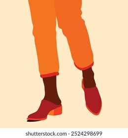 Vector illustration of female shoes