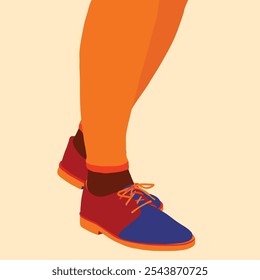 Vector illustration of female shoes