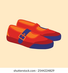 Vector illustration of female shoes