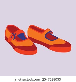 Vector illustration of female shoes