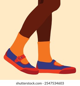 Vector illustration of female shoes