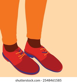 Vector illustration of female shoes