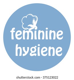 Vector Illustration Of Feminine Hygiene