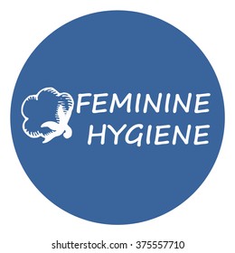
vector illustration of feminine hygiene , element for logo