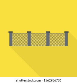 Vector illustration of fence and wall logo. Web element of fence and border stock vector illustration.