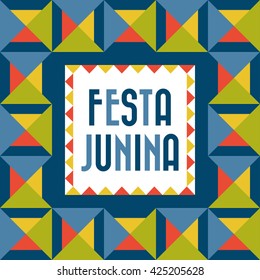 A vector illustration of festa junina poster design 