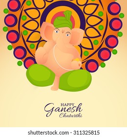 Vector illustration festival of Ganesh Chaturthi.
