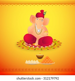 Vector illustration festival of Ganesh Chaturthi.
