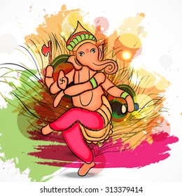 Vector illustration festival of Ganesh Chaturthi.