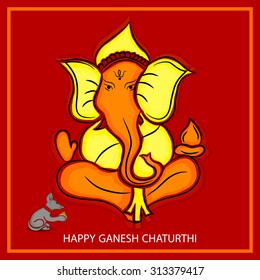 Vector illustration festival of Ganesh Chaturthi.