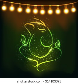 Vector illustration festival of Ganesh Chaturthi.