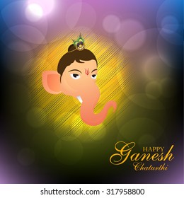 Vector illustration festival of Ganesh Chaturthi. 