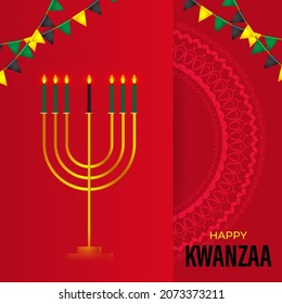 Ilustración vectorial del festival feliz Kwanzaa