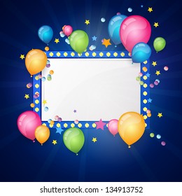 Vector Illustration of a Festive Background