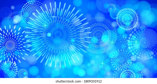 Vector illustration of a festive golden fireworks display for celebration.