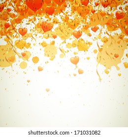 Vector Illustration of a Festive Yellow Background