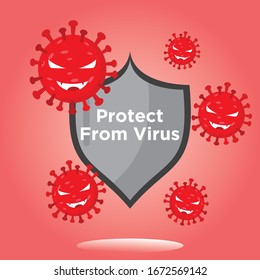 Vector illustration fight covid-19 corona virus. cure corona virus. people fight corona virus concept. 