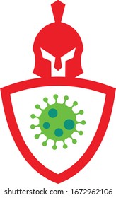 Vector illustration fight covid-19 corona virus.