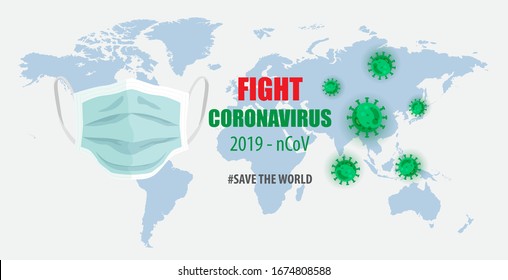 Vector illustration fight covid-19 corona virus. cure corona virus. Mask fight virus concept. corona viruses vaccine concept. end of 2019-ncov. don't be afraid of the corona virus concept.